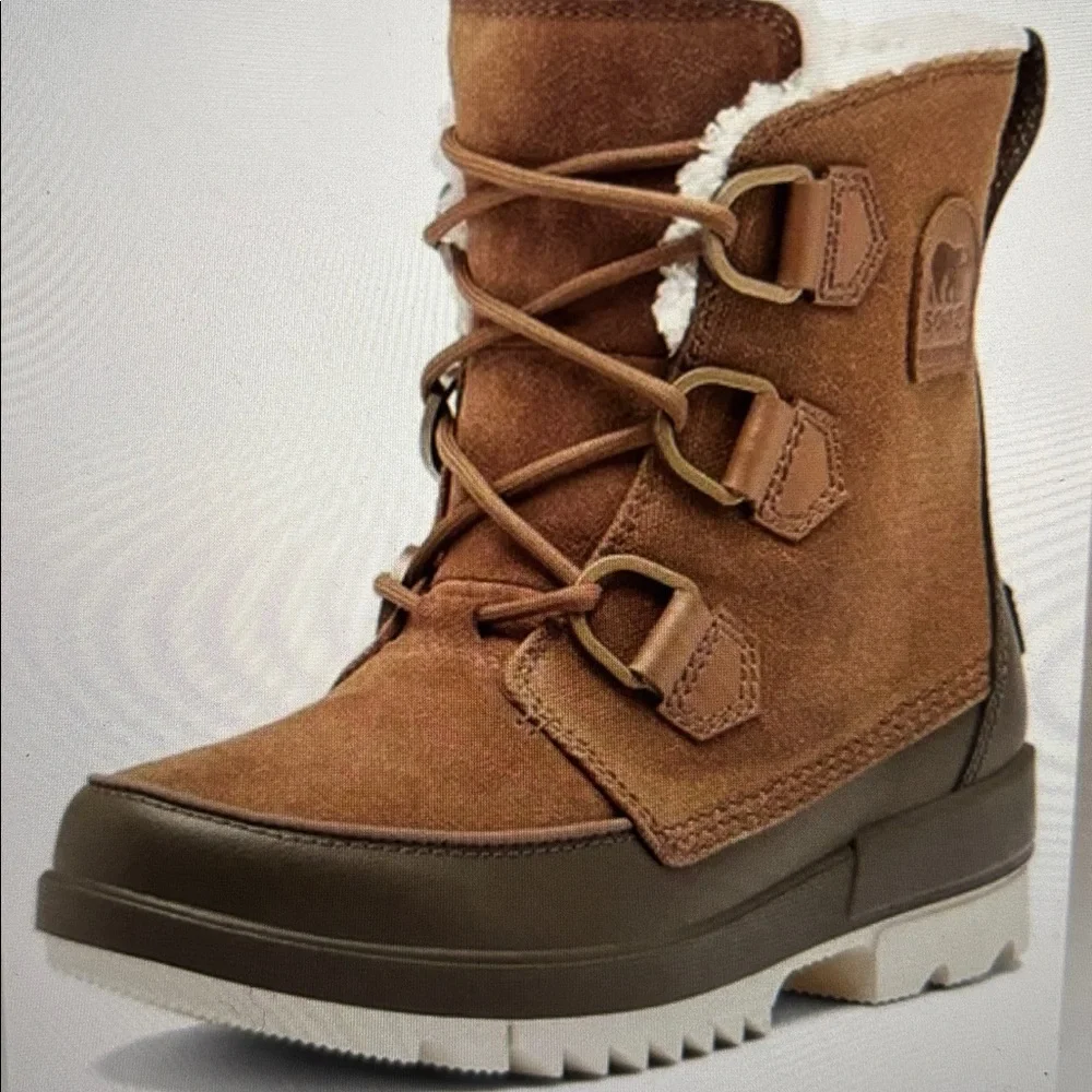 Sorel Tivoil IV Waterproof Suede Snow Lace Up‎ Boots Women 10 Cold Winter Outing
